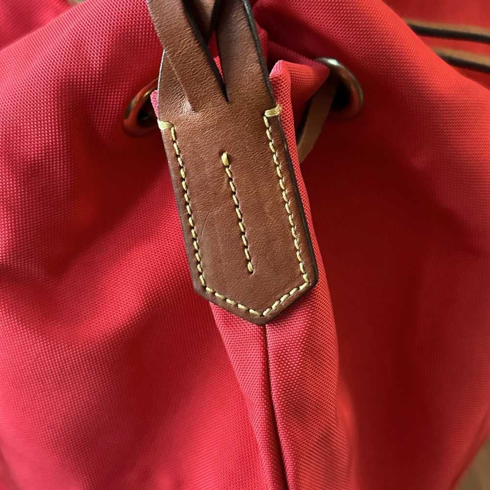 Red Drawstring Women's Bag - Picture 12 of 15